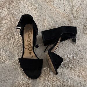 Sam Edelman Black Suede Heels